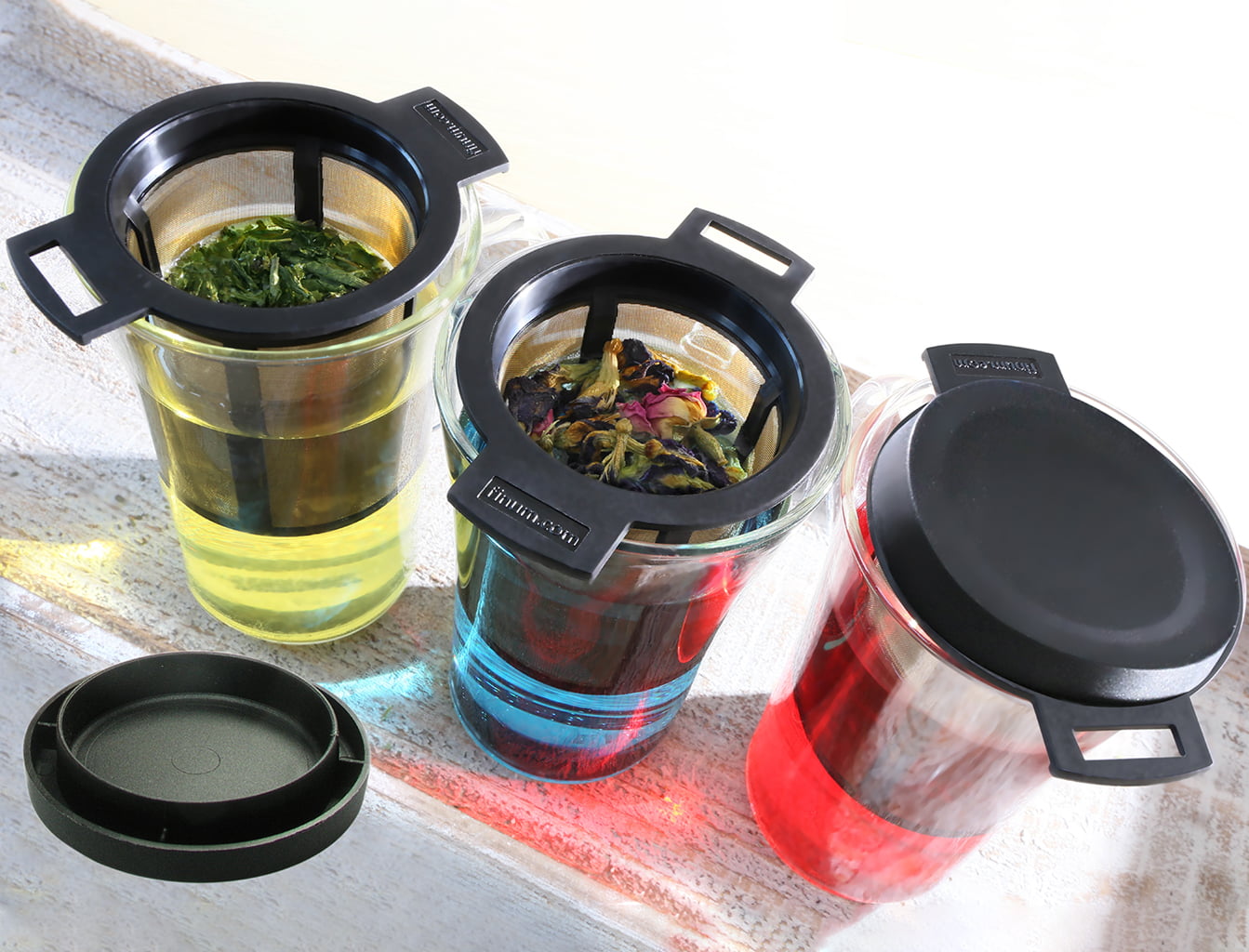 Filtro para té Finum de 6cm diámetro color negro - Imagen 3